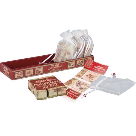 Santa Church Puzzle - Wood, Paper, Fabric, Metal