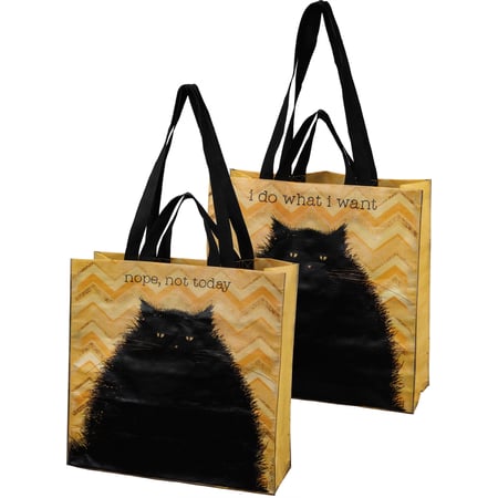 Nope Not Today Market Tote - Post-Consumer Material, Nylon