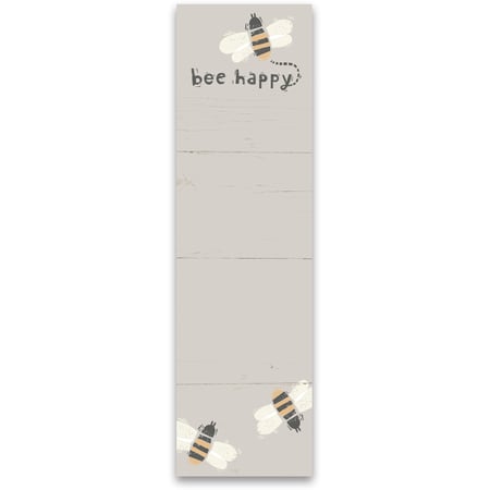 Bee Happy List Pad - Paper, Magnet
