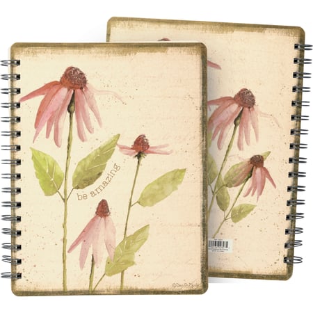 Be Amazing Spiral Notebook - Paper, Metal