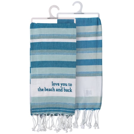 Love You To The Beach And Back Kitchen Towel - Cotton