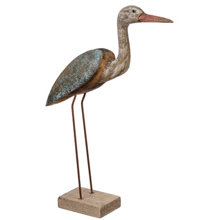 Sand Crane Sitter - Wood, Metal