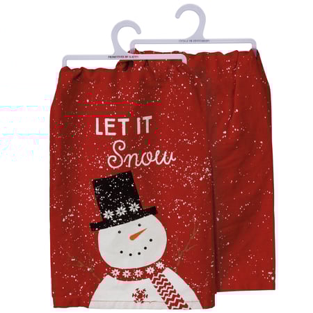 Let It Snow Nordic Kitchen Towel - Cotton