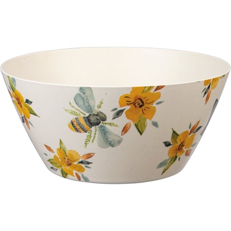 Bees Serving Bowl - Bamboo Fiber, Melamine