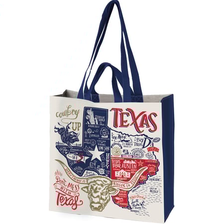 Texas Market Tote - Post-Consumer Material, Nylon