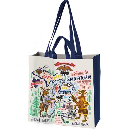 Michigan Market Tote - Post-Consumer Material, Nylon