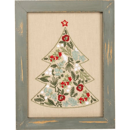 Tree Stitchery - Cotton, Linen, Wood