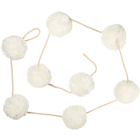 PomPom Garland - Cotton, Rope