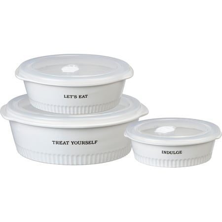 Treat Yourself Casserole Set - Stoneware, Plastic