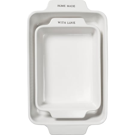 Homemade Rectangle Baking Dish Set - Stoneware