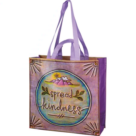Spread Kindness Market Tote - Post-Consumer Material, Nylon