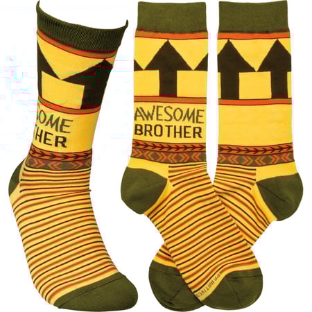 Awesome Brother Socks - Cotton, Nylon, Spandex