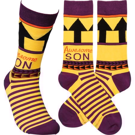 Awesome Son Socks - Cotton, Nylon, Spandex