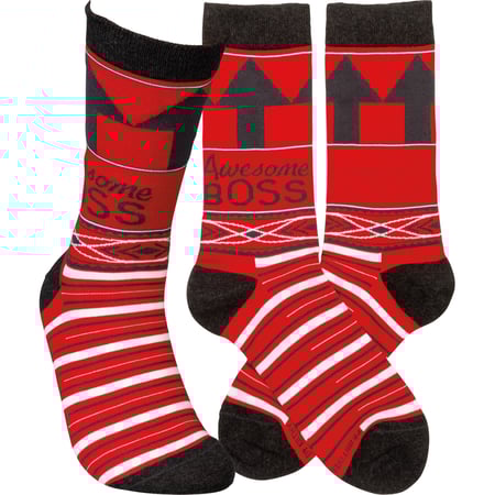 Awesome Boss Socks - Cotton, Nylon, Spandex