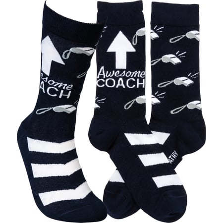 Awesome Coach Socks - Cotton, Nylon, Spandex
