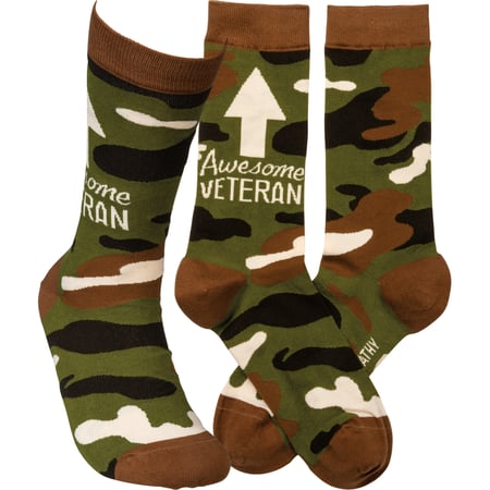 Awesome Veteran Socks - Cotton, Nylon, Spandex