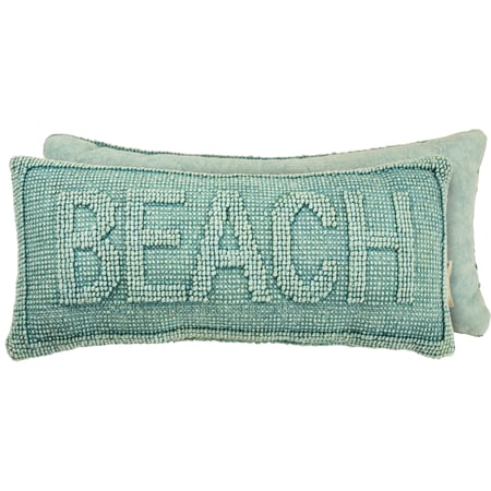 Beach Pillow - Cotton, Canvas, Zipper