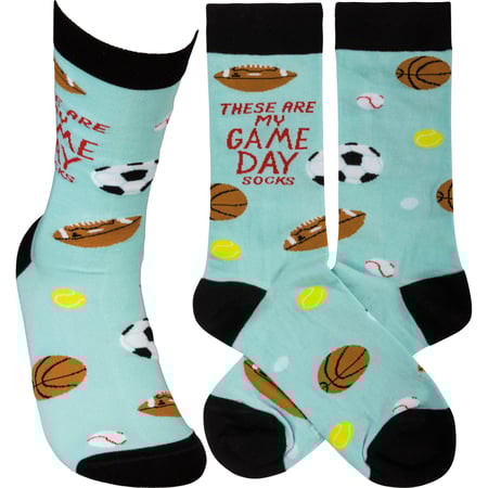 These Are My Game Day Socks - Cotton, Nylon, Spandex