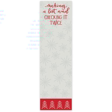 Making A List And Checking It Twice List Pad - Paper, Magnet