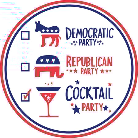 Cocktail Party Car Magnet - Magnet