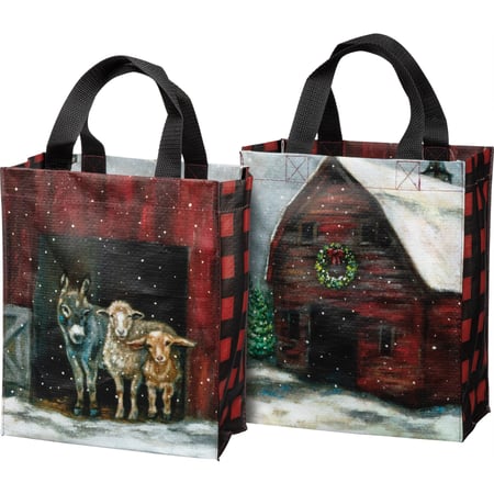 Snowy Farm Family Daily Tote - Post-Consumer Material, Nylon