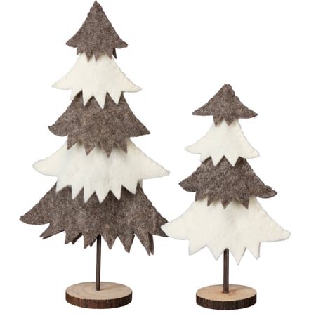 Tiered Tree Set - Felt, Wood, Metal