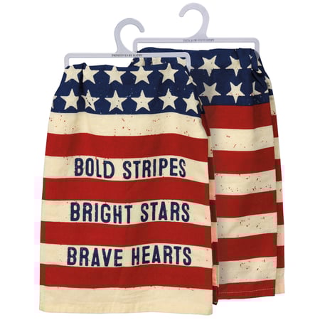 Bold Stripes Bright Stars Kitchen Towel - Cotton