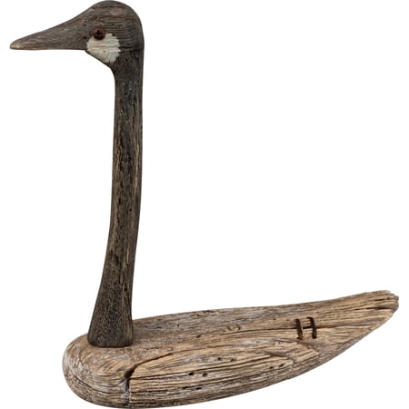 Large Goose Sitter - Wood, Metal