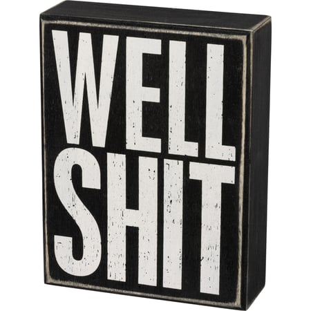 Well Box Sign - Wood