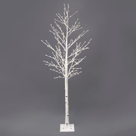 White Birch Large Tree - Plastic, Cord, Lights