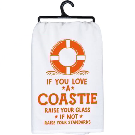 If You Love A Coastie Kitchen Towel - Cotton