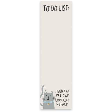 To Do List Cat List Pad - Paper, Magnet