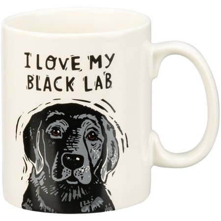 Black Lab Mug - Stoneware