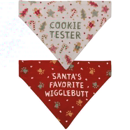 Cookie Tester/Wiggle Small Collar Bandana - Cotton, Linen