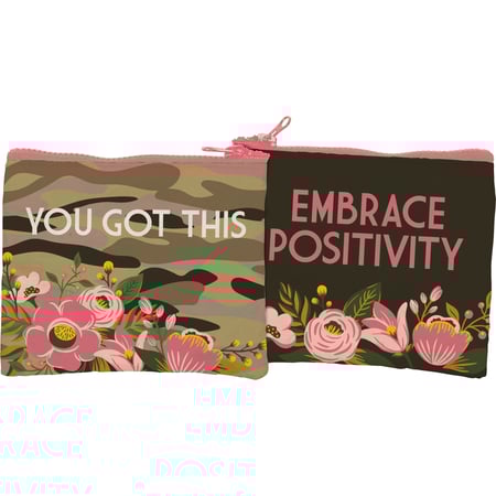 You Got This Zipper Wallet - Post-Consumer Material, Plastic, Metal