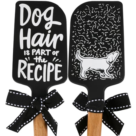 Dog Hair Spatula - Silicone, Wood