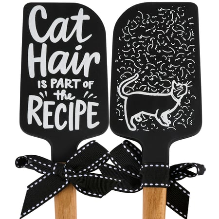 Cat Hair Spatula - Silicone, Wood