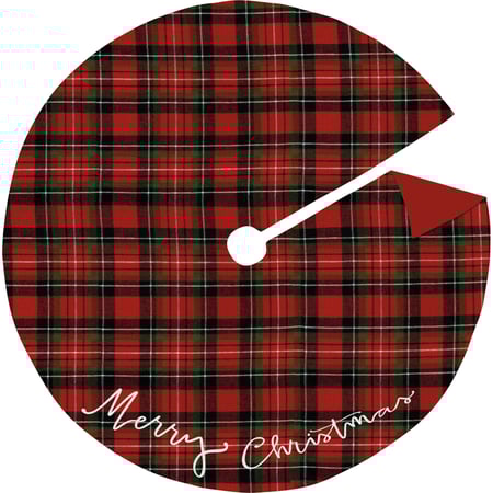 Merry Christmas Medium Tree Skirt - Cotton