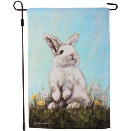Rabbit Garden Flag - Polyester