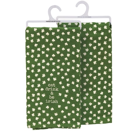 Eat Drink & Be Irish Kitchen Towel - Cotton, Linen
