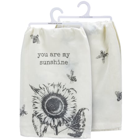 You Are My Sunshine Sunflower Kitchen Towel - Cotton