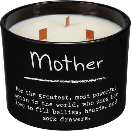 Mother Poetry Candle - Soy Wax, Glass, Wood