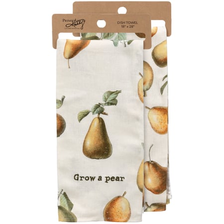 Grow A Pear Kitchen Towel - Cotton, Linen