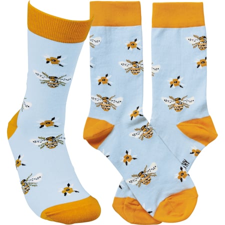 Bee Socks - Cotton, Nylon, Spandex