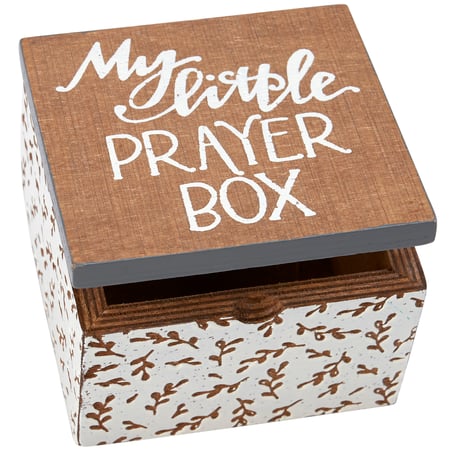 My Little Prayer Box Hinged Box - Wood, Metal