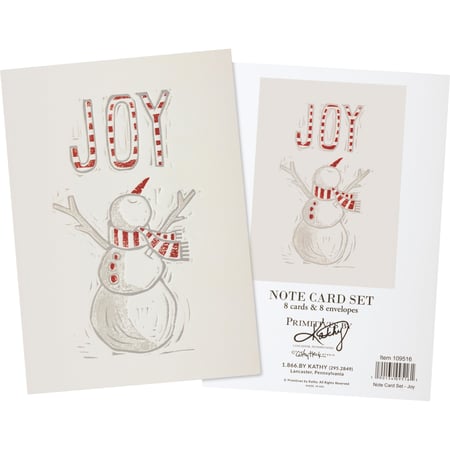 Joy Note Card Set - Paper