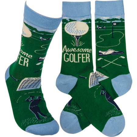 Awesome Golfer Socks - Cotton, Nylon, Spandex