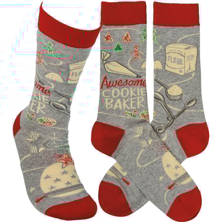 Awesome Cookie Baker Socks - Cotton, Nylon, Spandex