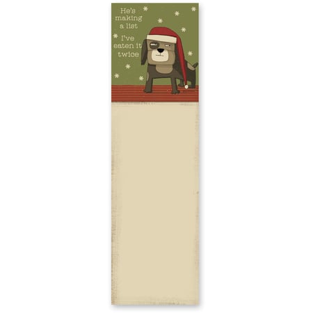 He's Making A List I've Eaten It Twice List Pad - Paper, Magnet