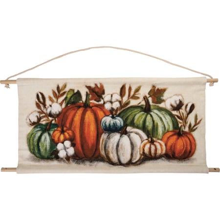 Pumpkin Wall Decor - Cotton, Wood